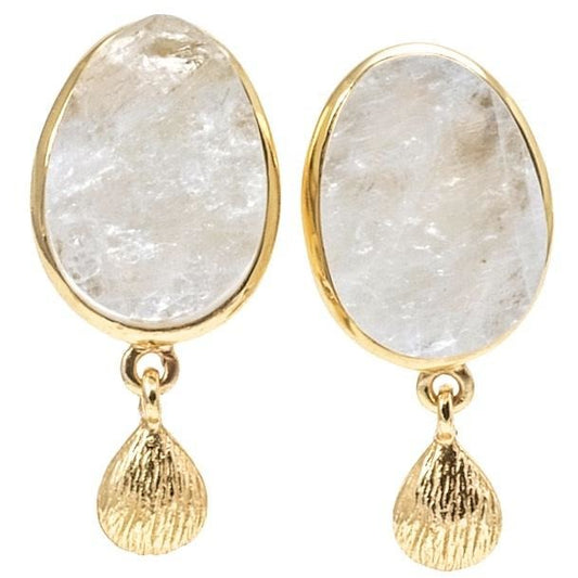 Sterling Silver And Moonstone Earrings, 925 Gemstone Jewelry - PCH Rings