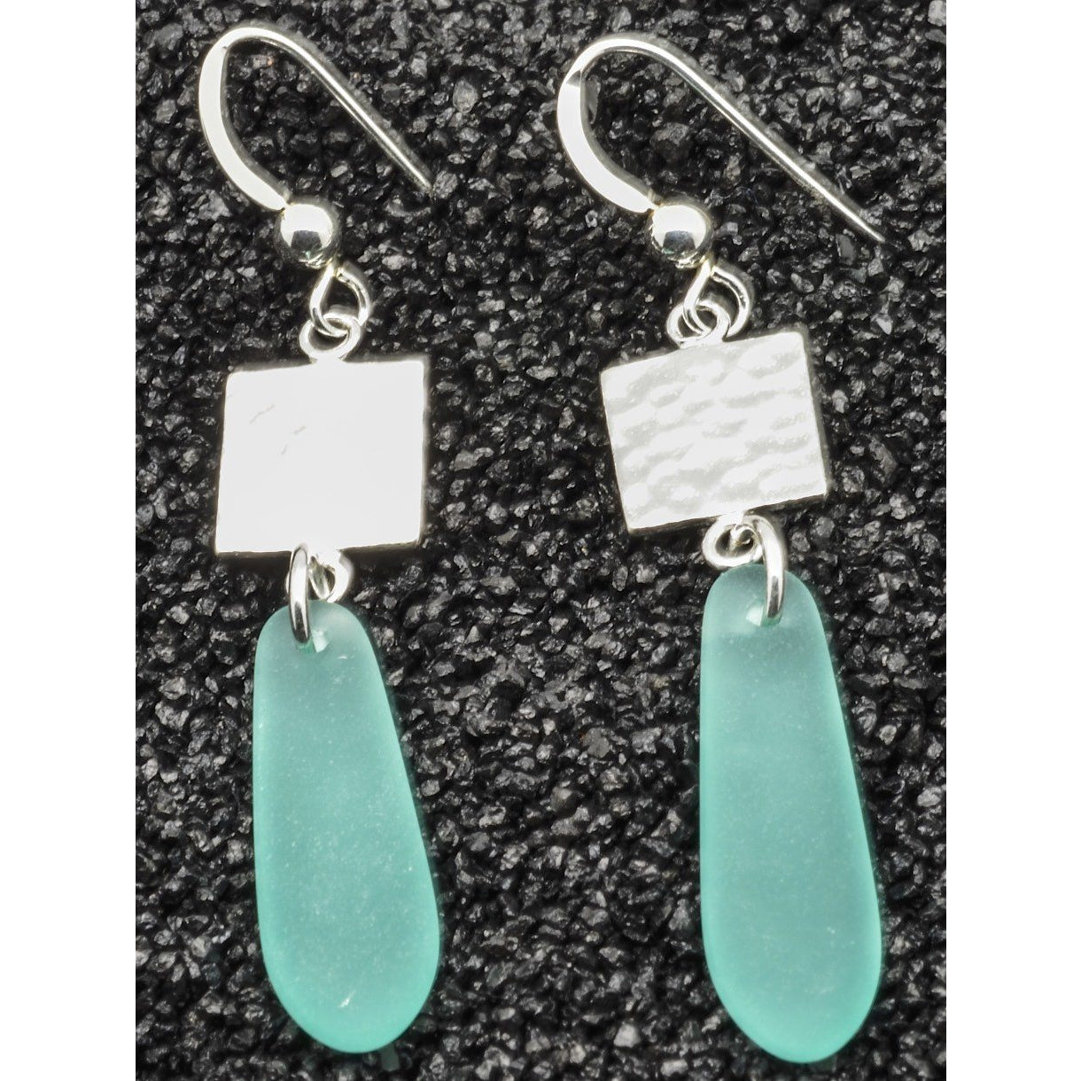 Sterling Silver Sea Glass Earrings, 925 Fine Jewelry - PCH Rings