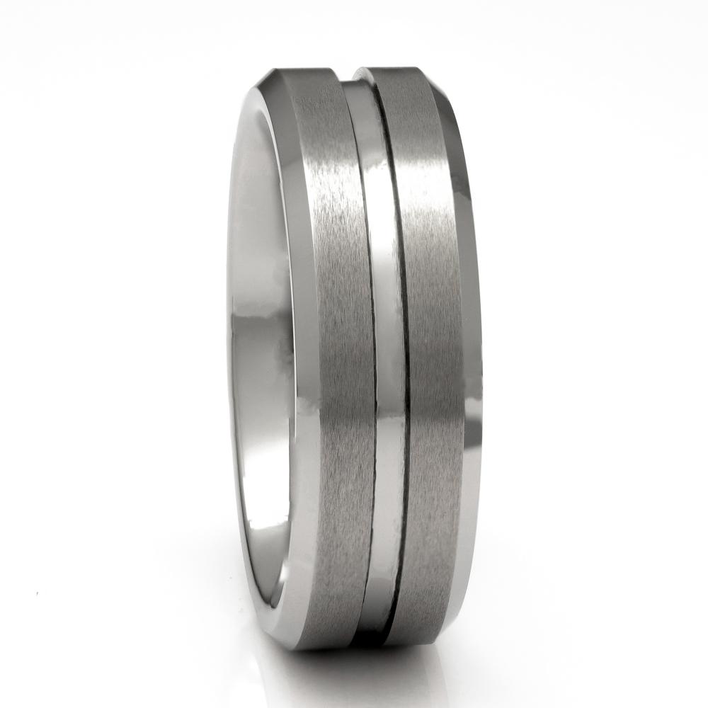 Men's Classic Tungsten Ring With Brushed Finish, 8mm Comfort Fit Wedding Band - PCH Rings