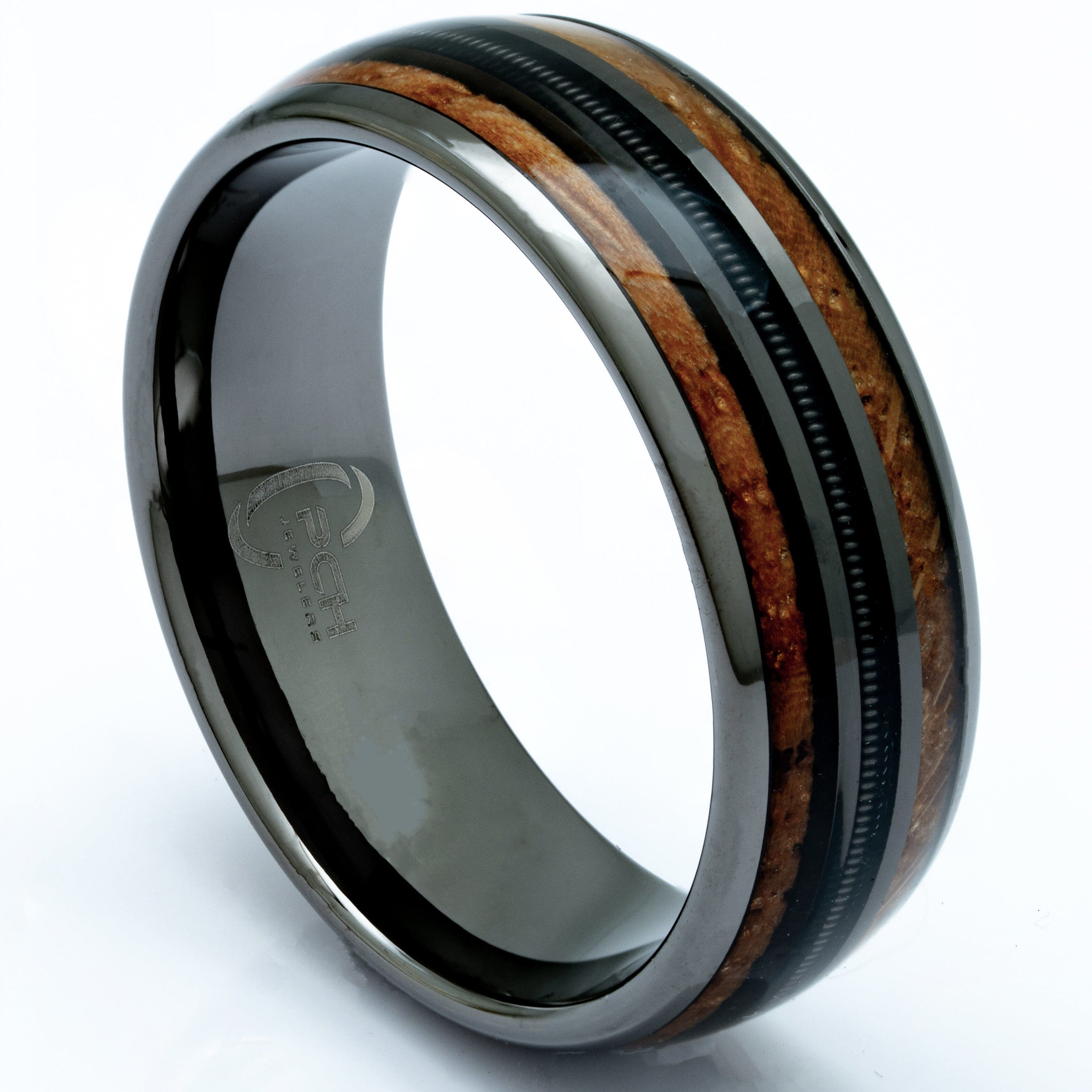 Luxury Best Tungsten Ring Black CZ Inlay Mens Wedding Band Brushed Size  6-13 | eBay