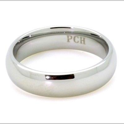 Classic Tungsten Wedding Ring, 6mm Comfort Fit Wedding Band - PCH Rings
