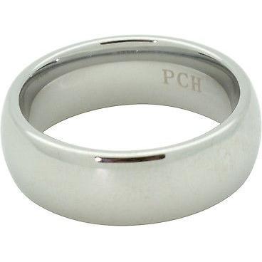 Classic Men's Tungsten Wedding Band, 8mm Comfort Fit Wedding Ring - PCH Rings
